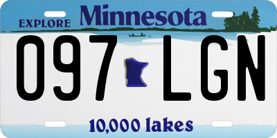MN license plate 097LGN