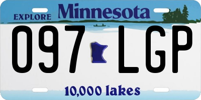 MN license plate 097LGP