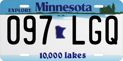 MN license plate 097LGQ