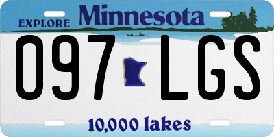 MN license plate 097LGS