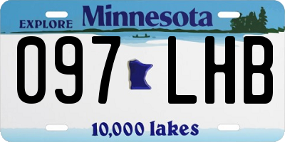 MN license plate 097LHB