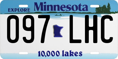 MN license plate 097LHC
