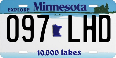 MN license plate 097LHD