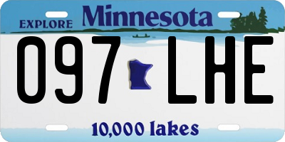 MN license plate 097LHE