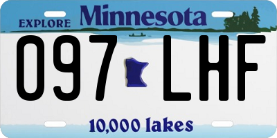 MN license plate 097LHF