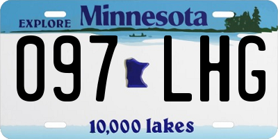 MN license plate 097LHG