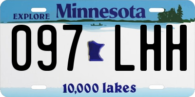 MN license plate 097LHH