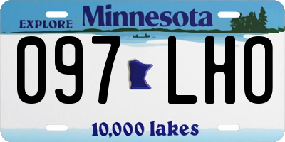 MN license plate 097LHO
