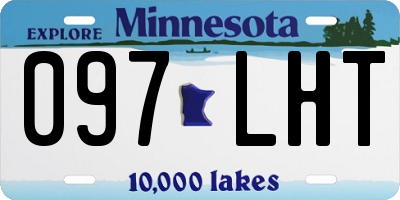 MN license plate 097LHT