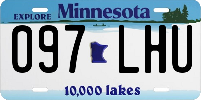 MN license plate 097LHU
