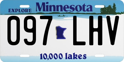 MN license plate 097LHV