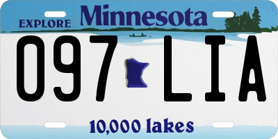 MN license plate 097LIA