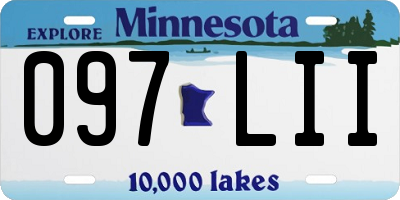 MN license plate 097LII