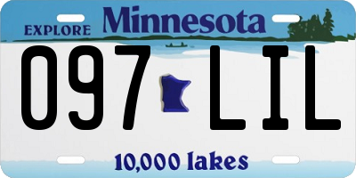 MN license plate 097LIL