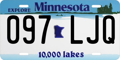 MN license plate 097LJQ