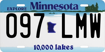 MN license plate 097LMW