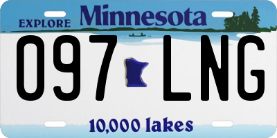MN license plate 097LNG