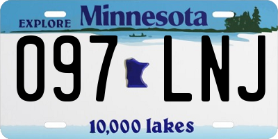 MN license plate 097LNJ