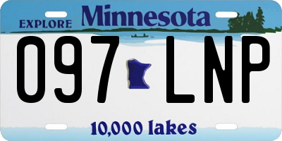 MN license plate 097LNP