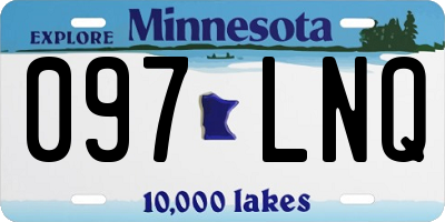 MN license plate 097LNQ