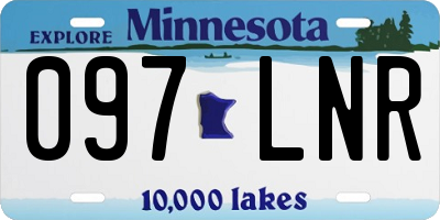 MN license plate 097LNR