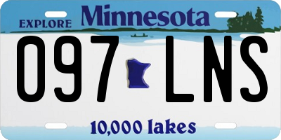 MN license plate 097LNS