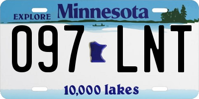MN license plate 097LNT