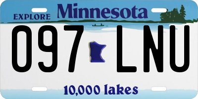MN license plate 097LNU