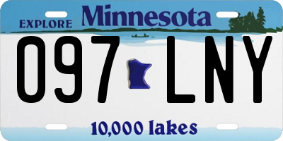 MN license plate 097LNY