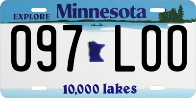 MN license plate 097LOO
