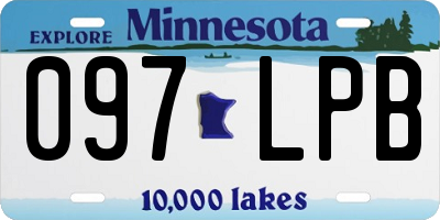 MN license plate 097LPB