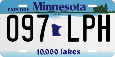 MN license plate 097LPH