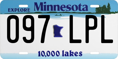 MN license plate 097LPL