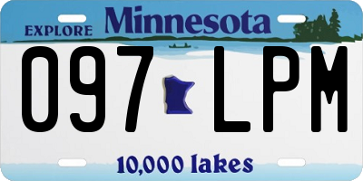 MN license plate 097LPM
