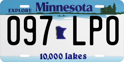 MN license plate 097LPO