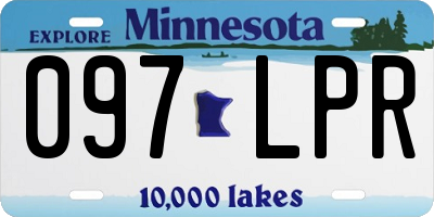 MN license plate 097LPR
