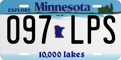 MN license plate 097LPS