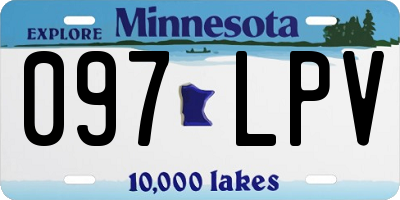 MN license plate 097LPV