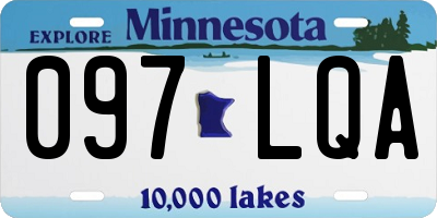 MN license plate 097LQA