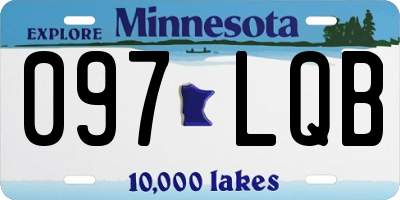 MN license plate 097LQB