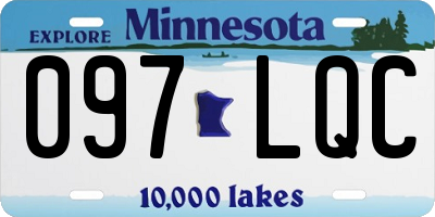 MN license plate 097LQC