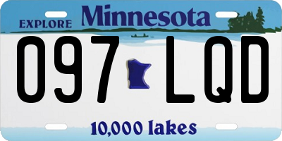 MN license plate 097LQD