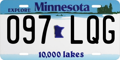 MN license plate 097LQG