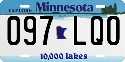 MN license plate 097LQO