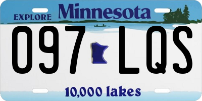 MN license plate 097LQS