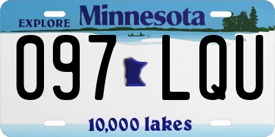 MN license plate 097LQU