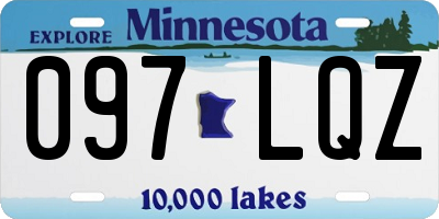 MN license plate 097LQZ
