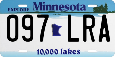 MN license plate 097LRA