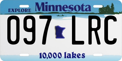 MN license plate 097LRC