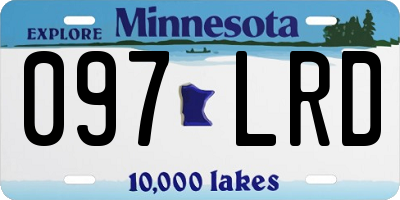 MN license plate 097LRD